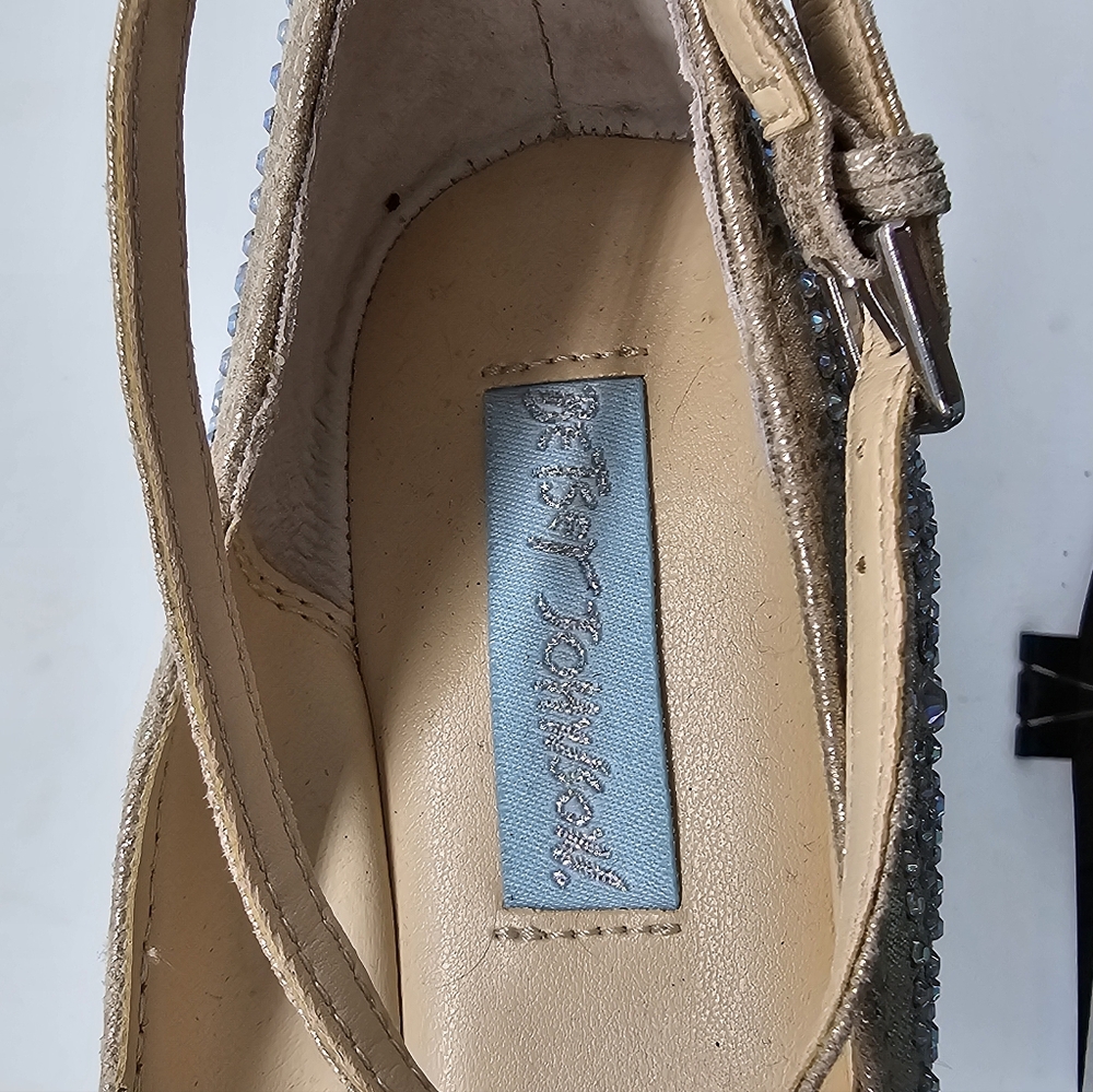 Betsey Johnso SB Joy Bling Weddin Prom Ballet Flats 6.5 - Picture 11 of 14
